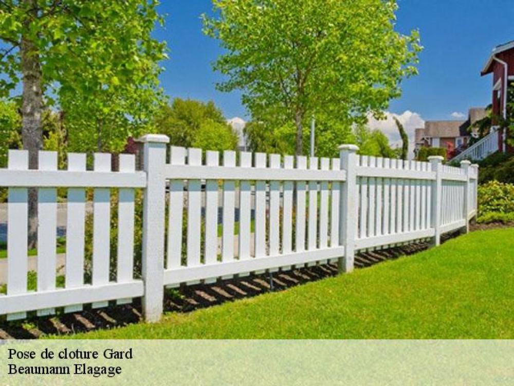 Pose de clôture Gard - Beaumann Elagage